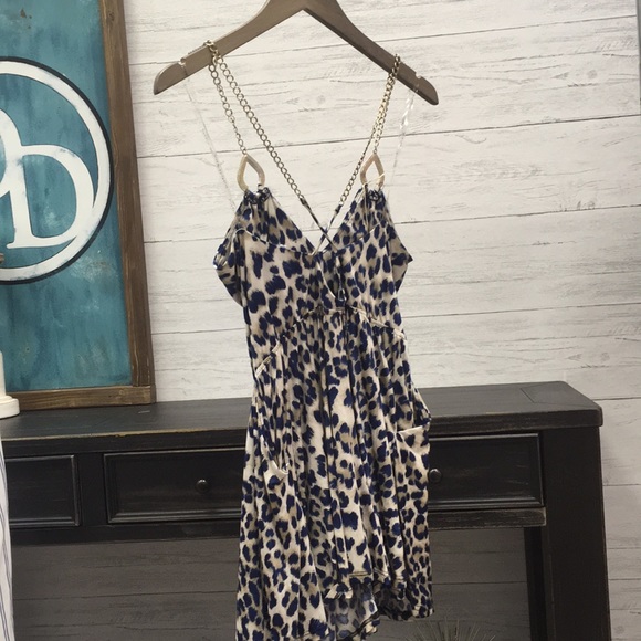 Blue Leopard Romper - Picture 2 of 2